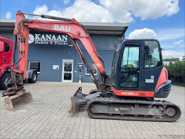 Mini-pelle KUBOTA KX080-4    Rototilt RS30  + Sortier/Greifmodul