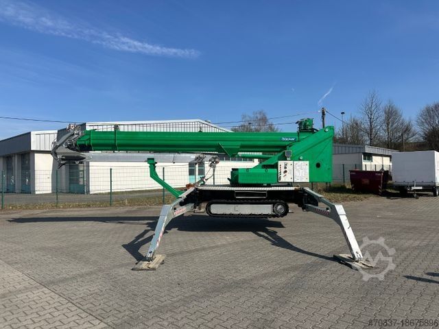 Kamyon üzerine monteli vinç MERCEDES-BENZ Böcker RK 36-2400 / Raupenkran / Dachdecker /