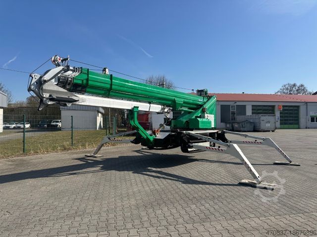 Kamyon üzerine monteli vinç MERCEDES-BENZ Böcker RK 36-2400 / Raupenkran / Dachdecker /