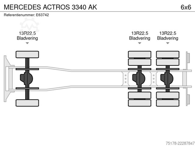 Kipper MERCEDES ACTROS 3340 AK