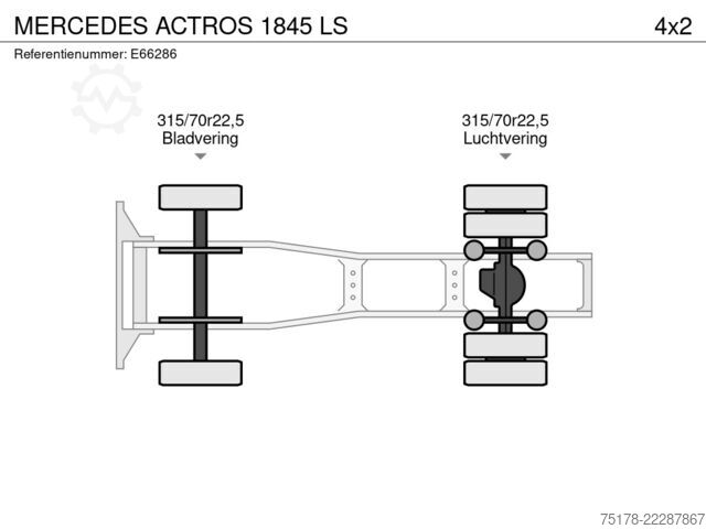 Standardni SZM Mercedes-Benz ACTROS 1845 LS