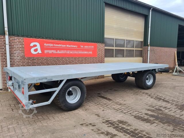 Platte bak Balenwagen verzinkt