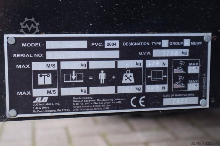 Schaarlift JLG ERT2669 Unused, Electric, 10m Working Height, 680k