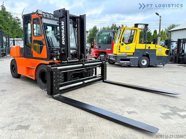 4-wheel forklift DOOSAN 70 / DUPLEX / FORK 2500MM / POSITIONER