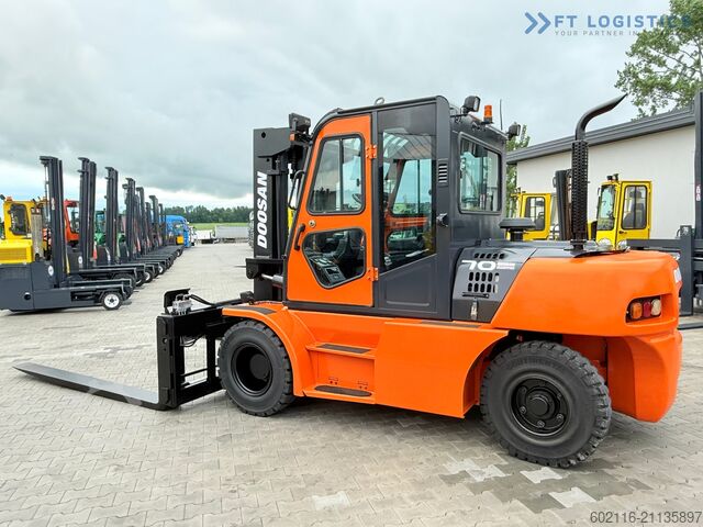 4-wheel forklift DOOSAN 70 / DUPLEX / FORK 2500MM / POSITIONER