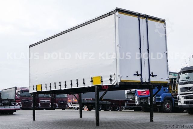 Växelflakssläp KRONE WP 7.3 LS5-CS Pritsche Plane BDF Bordwände