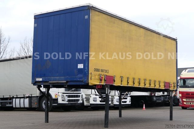 Växelflakssläp KRONE WP 7.3 LS5-CS Pritsche Plane BDF Bordwände