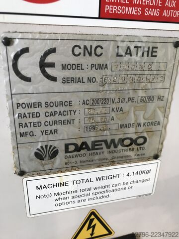 Tornio CNC Daewoo Puma 200MC
