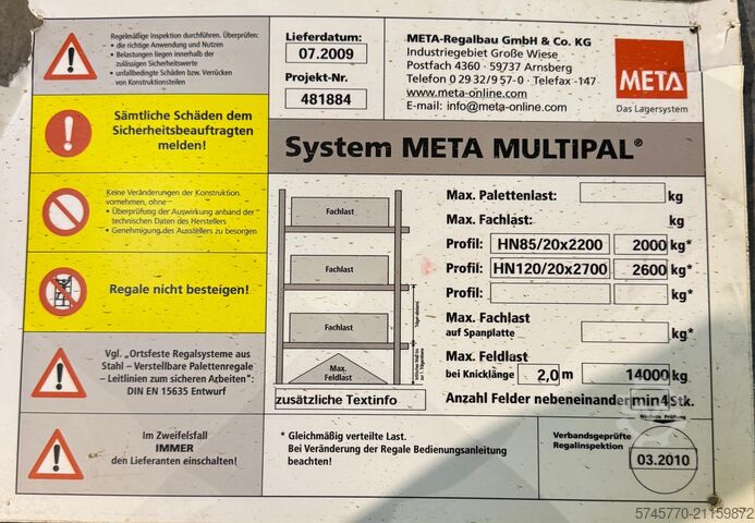 Zwaarlaststelling META MULTIPAL DUWIC