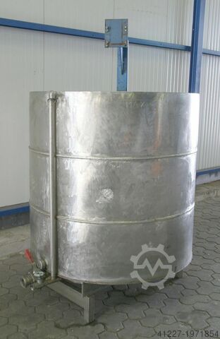 Rührtank Edelstahl 1,3 m³