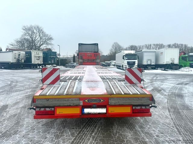 Werkplatform oplegger KÄSSBOHRER SPA Mega Tele Plattform Auflieger mit Radmulden