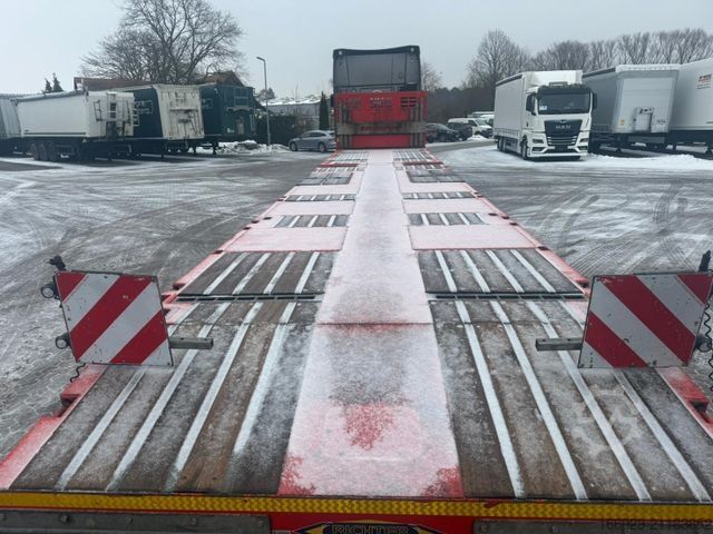 Werkplatform oplegger KÄSSBOHRER SPA Mega Tele Plattform Auflieger mit Radmulden