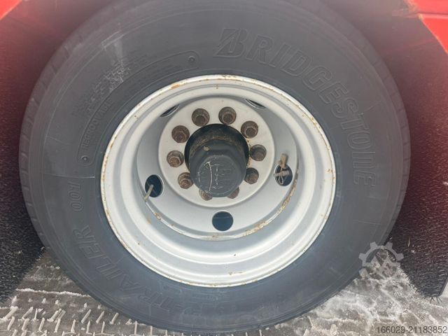 Werkplatform oplegger KÄSSBOHRER SPA Mega Tele Plattform Auflieger mit Radmulden