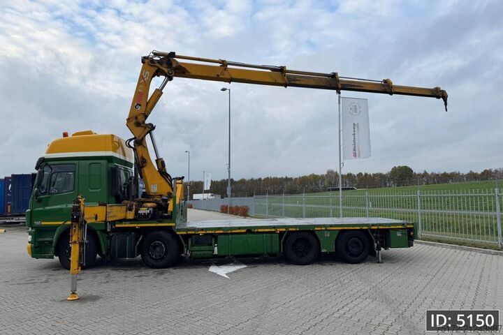 Crane truck DAF CF 85.410 SC, Euro 5, 8x2 / Hiab 422 EP5 + Radi...