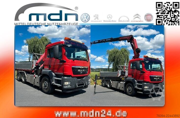 Jeřáb na nákladním automobilu MAN TGS 28.480 6x4-4 ALLRAD KRAN 19m SEILWINDE Wechs