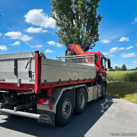 Jeřáb na nákladním automobilu MAN TGS 28.480 6x4-4 ALLRAD KRAN 19m SEILWINDE Wechs