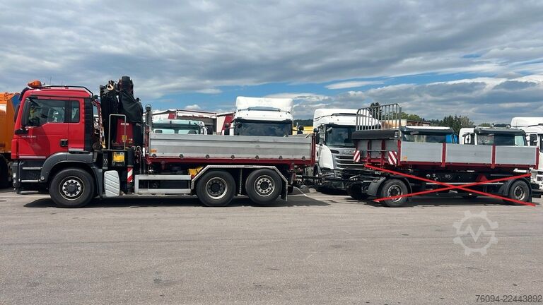 Jeřáb na nákladním automobilu MAN TGS 28.480 6x4-4 ALLRAD KRAN 19m SEILWINDE Wechs