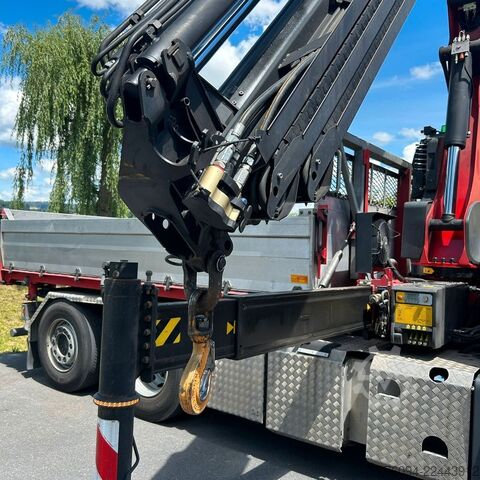 Autocamion basculant tridirecțional MAN TGS 28.480 6x4-4 ALLRAD KRAN 19m SEILWINDE Wechs