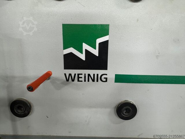 WEINIG + ABB Robot automatic gluing and sizing line WEINIG PowerMat 2400+ ProfiPress T 5500 HF