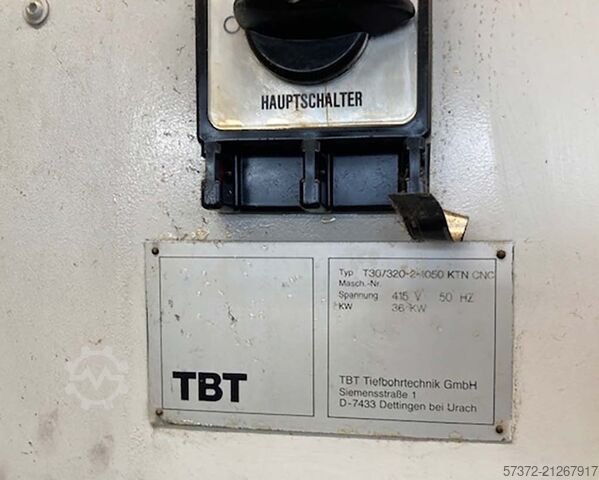 CNC dybt hul boremaskine TBT T30/320-2-1050 KTN