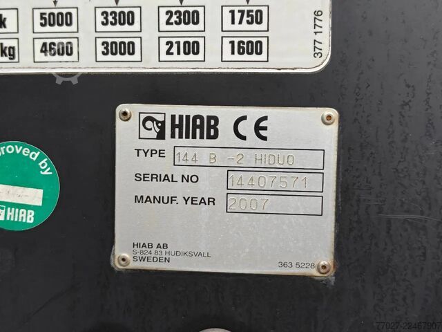 Hakenarmsystem MAN TGX 26.400 Container Hyvalift Crane HIAB 144