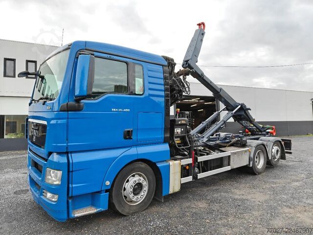 Hakenarmsystem MAN TGX 26.400 Container Hyvalift Crane HIAB 144