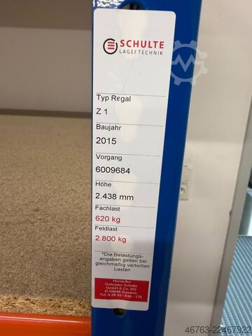 Grootvakstellingen, 2,43m x 0,77m Schulte Z1