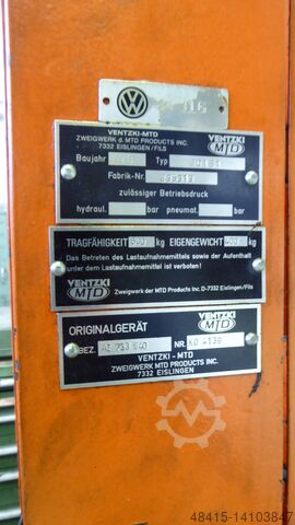 Hefplatform Ventzki-MTD Hebebühne