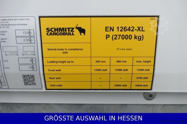 Kofferauflieger SCHMITZ CARGOBULL Code XL Liftachse LED Beleuchtung ¤e
