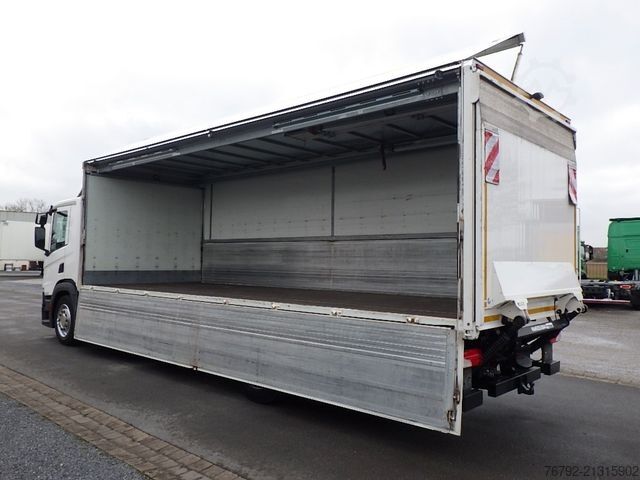 LKW mit Getränkeaufbau SCANIA P 280 B Getränkeko. 7,3m/Lasi/LBW/2xAHK/Vollluft