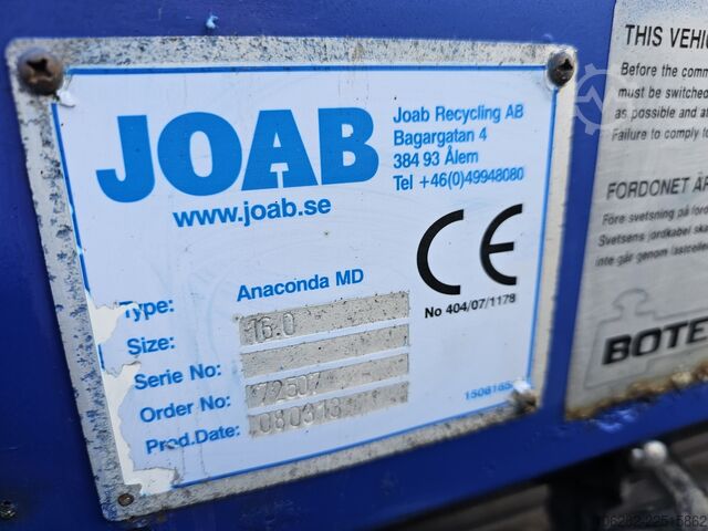 Camión de la basura VOLVO FE-320 6x2 Lift/Lenk Luft/Luft JOAB Anac