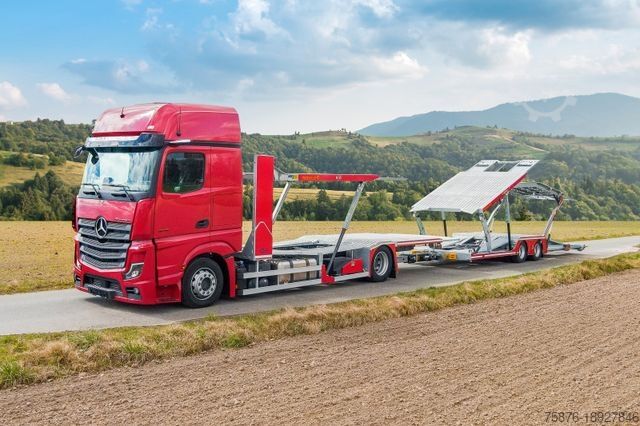 Autószállító teherautó MERCEDES-BENZ Actros mit Anhänger für 6 PKW