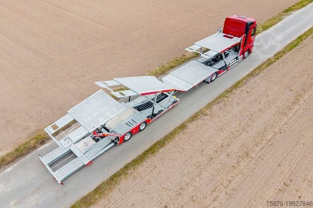 Autószállító teherautó MERCEDES-BENZ Actros mit Anhänger für 6 PKW
