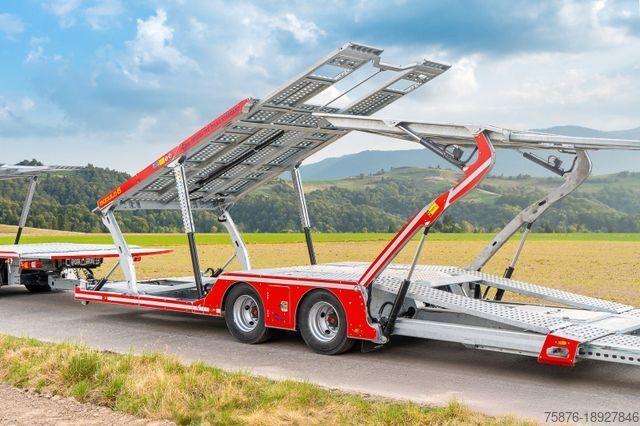 Autószállító teherautó MERCEDES-BENZ Actros mit Anhänger für 6 PKW