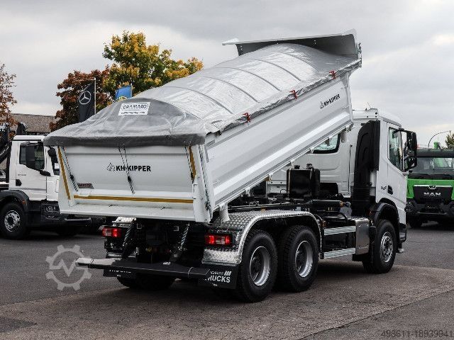 Three-sided tipper truck DAF XDC 450 FAT,Kippbrücke, Standheizg., MX-Motorb./