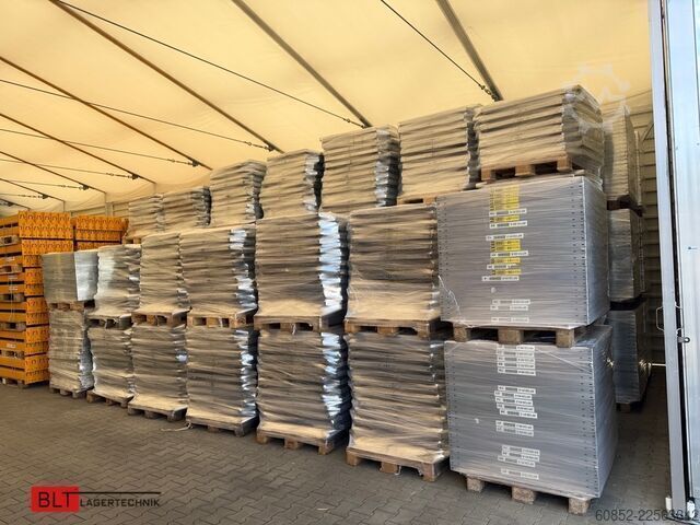 Steckregal ca. 30,06 lfm. Fachbodenregale META Clip H: 250 cm , T: 40 cm , 100 kg pro Ebene