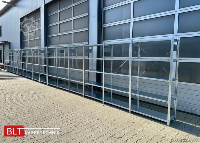 Modular shelf ca. 30,06 lfm. Fachbodenregale META H: 200 cm , T: 40 cm , 150 kg pro Ebene