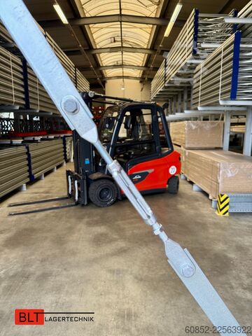 Cantilever racking, heavy-duty racking for long goods ca. 4 lfm. Kragarmregal H: 400cm ,Fuß +3 650 kg Belastung pro Arm , Langgutregal