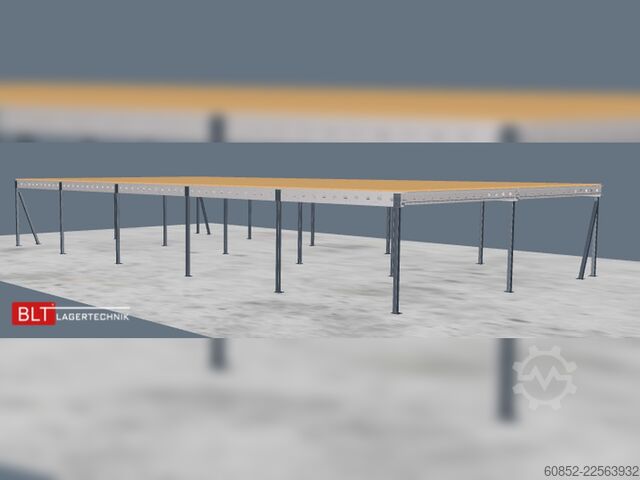 πλατφόρμα αποθήκευσης 10x20m Lagerbühne , Belastung : 500kg/qm Unterkante: 2,5m ,ca. 200qm Systembühne