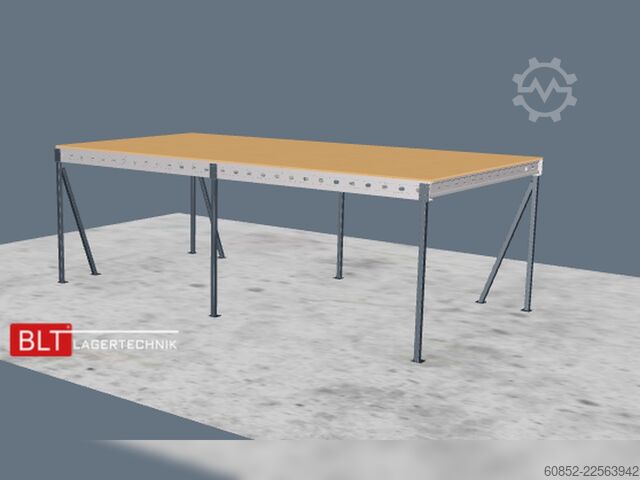 πλατφόρμα αποθήκευσης 5x10m Lagerbühne , Belastung : 500kg/qm Unterkante: 3m ,ca. 50qm , Systembühne