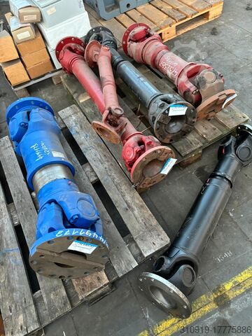 Complete voorraad cardanassen