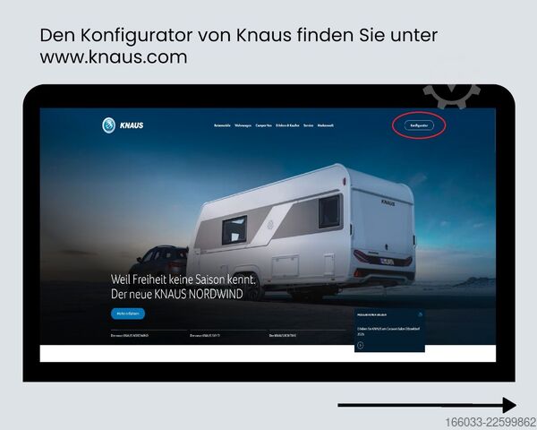 Przyczepa kempingowa KNAUS Südwind 650 PXB Black Sel.27*Wunschkonfiguration