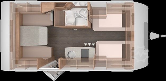 Przyczepa kempingowa KNAUS Südwind 460 EU Black Sel. 27*Wunschkonfiguration
