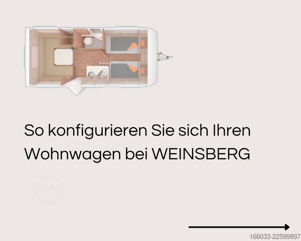 Przyczepa kempingowa WEINSBERG CaraOne 450 FU Mod. 27 *Wunschkonfiguration*
