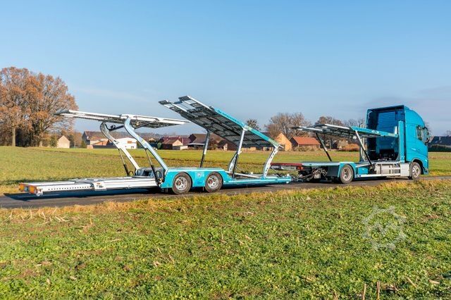 Autószállító teherautó VOLVO FH mit Anhänger für 6 PKW