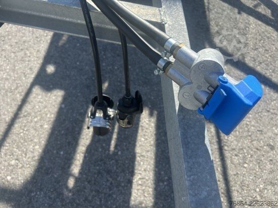 Pótkocsi WEB TRAILER ABROLLANHäNGER VERZINKT ARA18 SCHLITTEN CONTAINER FAHRGESTELL