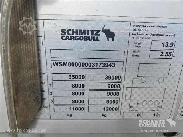 Semi-reboque aberto com lona Schmitz Cargobull Semitrailer Curtainsider Standard