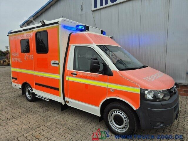 Brandweerwagen Volkswagen T5 2.0 TDI Automatic KTW Krankentransport Klima