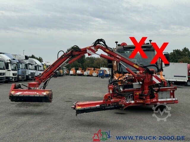 Çim biçme makinesi Unimog Dücker Mähkombination RSM Mäher Ausleger DUA800