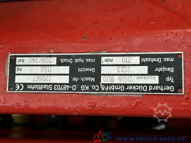 Θεριστική μηχανή Unimog Dücker Mähkombination RSM Mäher Ausleger DUA800